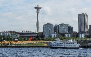 Spirit of Seattle in front of the Olympic Sculpture Park