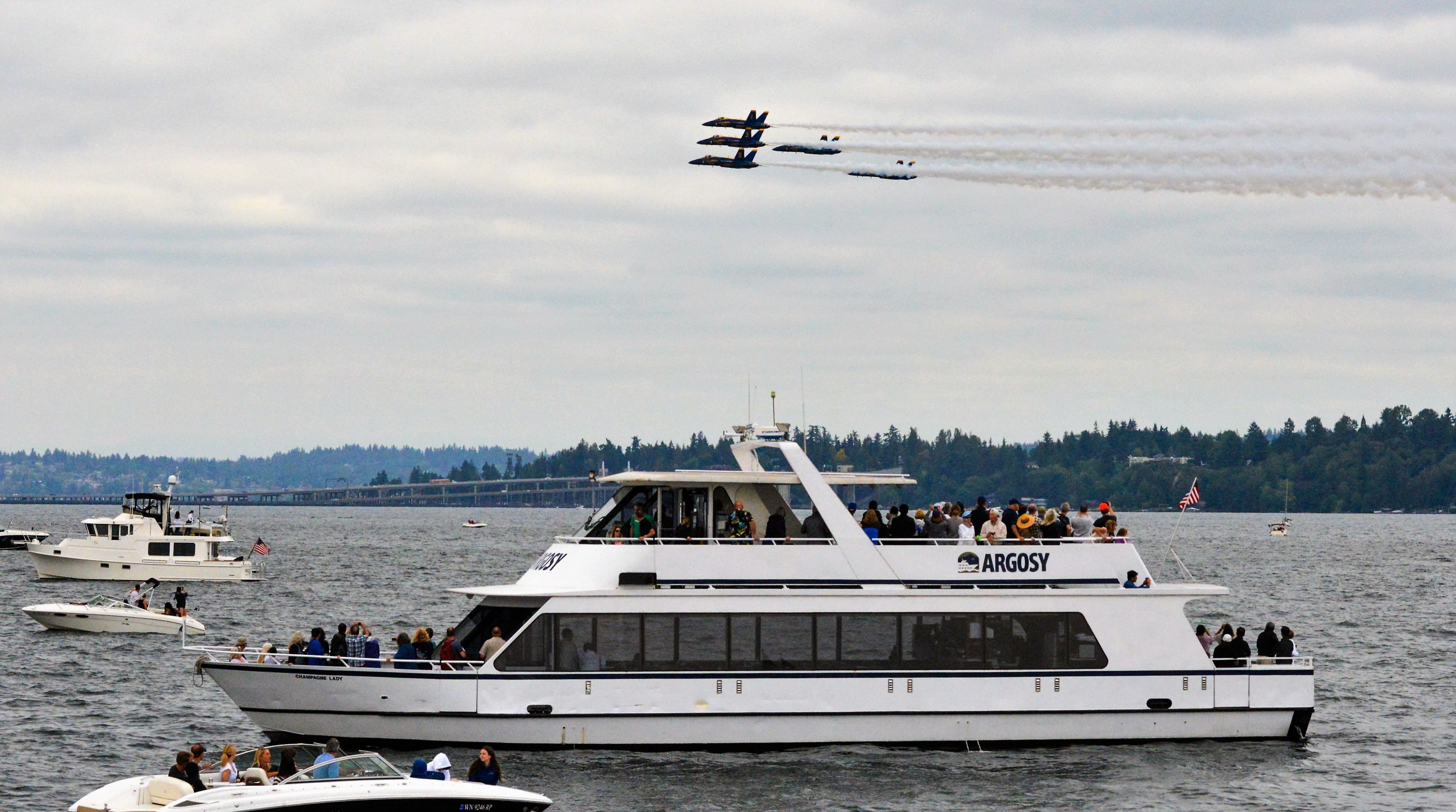 Photo of the Blue Angels flying in the air